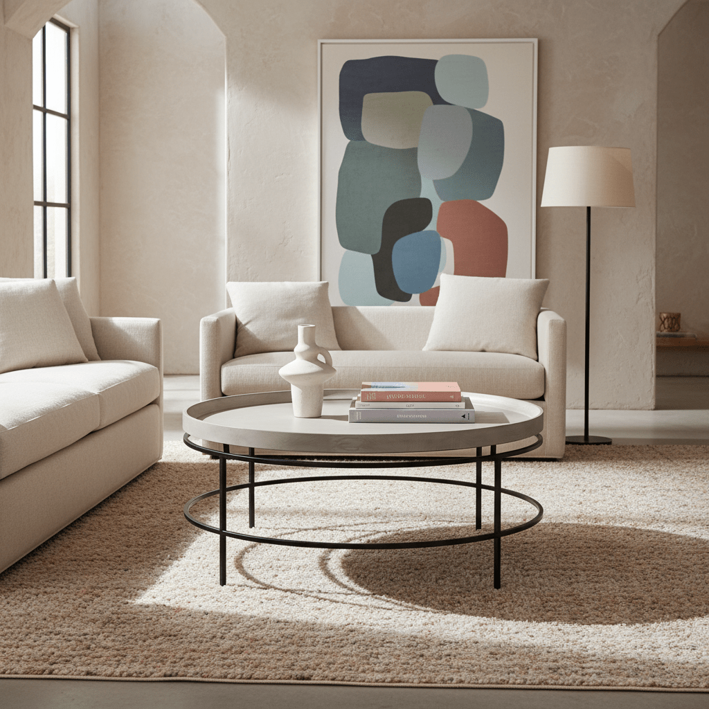 Round Tray Top Cocktail Table Coffee Tables| Universal