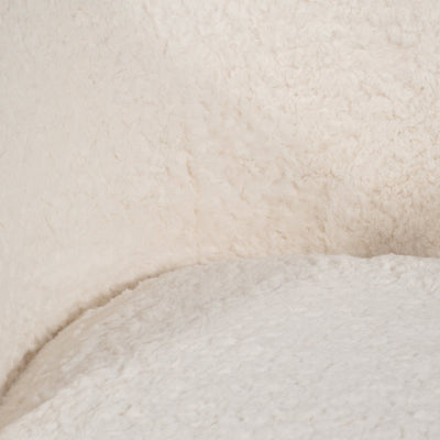 Roundback Accent Chair, Ivory - Al Rugaib Furniture