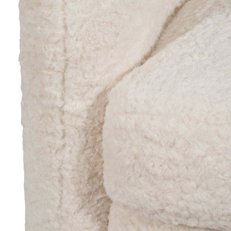 Roundback Accent Chair, Ivory - Al Rugaib Furniture