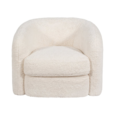 Roundback Accent Chair, Ivory - Al Rugaib Furniture