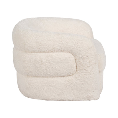 Roundback Accent Chair, Ivory - Al Rugaib Furniture