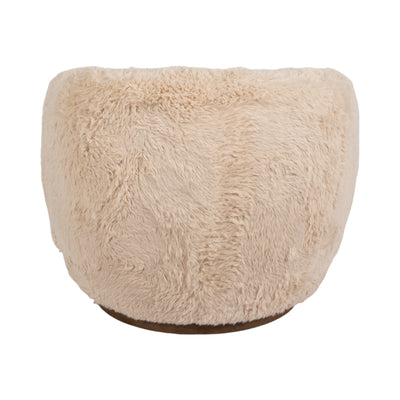 Roundback Swivel Chair, Sand - Al Rugaib Furniture