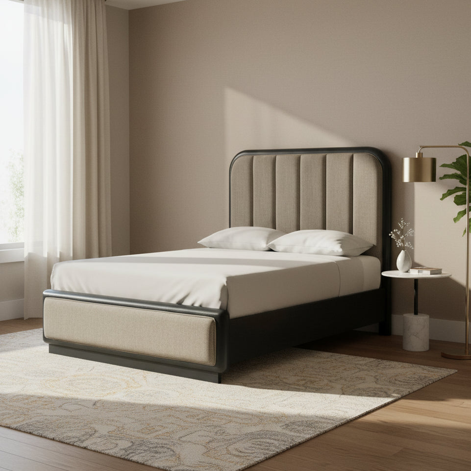 Rowanbeck Queen Upholstered Panel Bed Beds| Ashley Homestore
