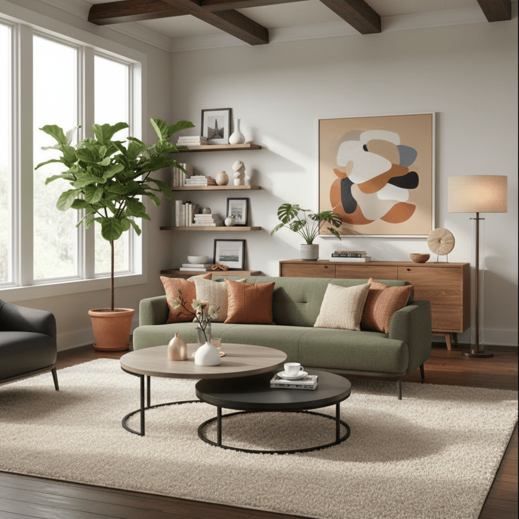 Royal | AshAura 2-Piece Coffee Table Set - Beige & Black Coffee Tables| Royal Furniture