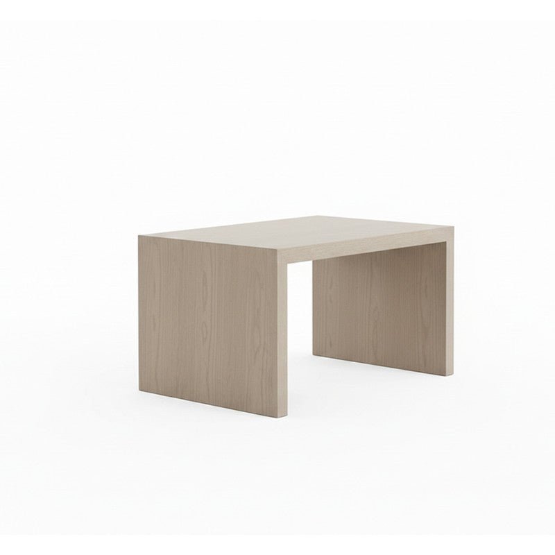 Royal | Beige Center Table – MDF Wood & Gray Linen Fabric – 120×80×55 cm - Al Rugaib Furniture