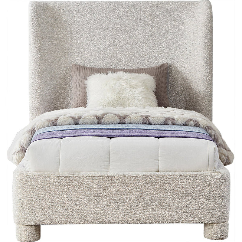 Royal | BoucléSoft Twin Bed with Soft Bouclé Upholstery - Al Rugaib Furniture