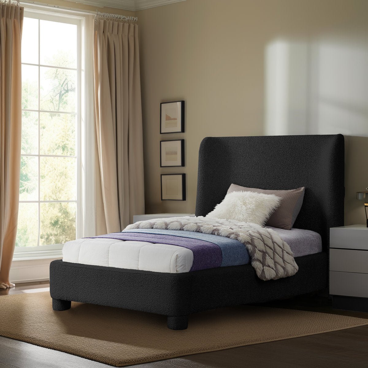 Royal | BoucléSoft Twin Bed with Upholstery Beds| Royal Furniture