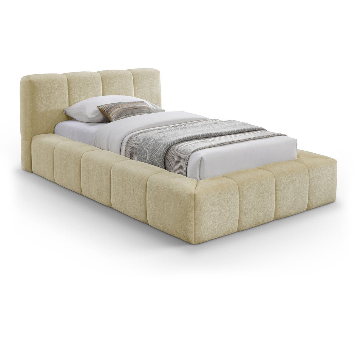 Royal | Chanel Single Chanel Fabric Bed Beds| Royal Furniture
