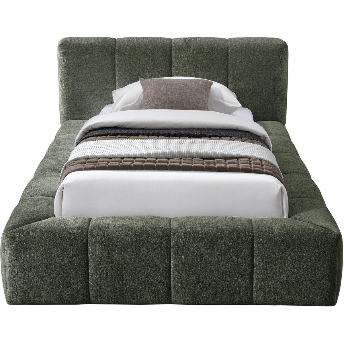 Royal | ChanelAura Single Chanel Fabric Bed Beds| Royal Furniture