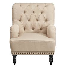 Royal | Classic Chesterfield Armchair with Dual Arm Design in Linen Fabric – 89×80×93 cm - Al Rugaib Furniture