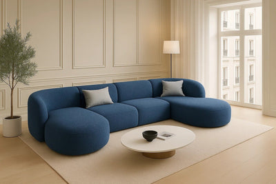 Royal | Cozy Cloud Bouclé Sofa 350×170×170 cm - Al Rugaib Furniture