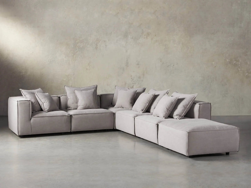 Royal | Creativity Corner Sofa with Soft Chanel Upholstery – 300×350×140 cm - Al Rugaib Furniture