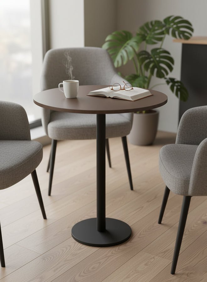 Royal | CypressCove Side Table in MDF Wood - Brown & Black - 40x55 cm Accent & End Tables| Royal Furniture