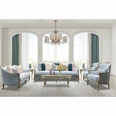 Royal | Full Living Room Set – Wooden Structure + Fabric – Mixed Pieces Sofas + Tables - Al Rugaib Furniture