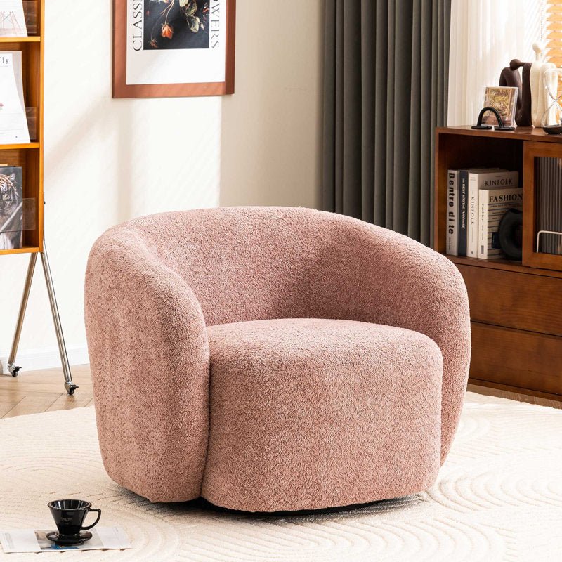 Royal – GleamGlide Boucle Lounge Chair – 80×80×80 cm Chairs| Royal Furniture