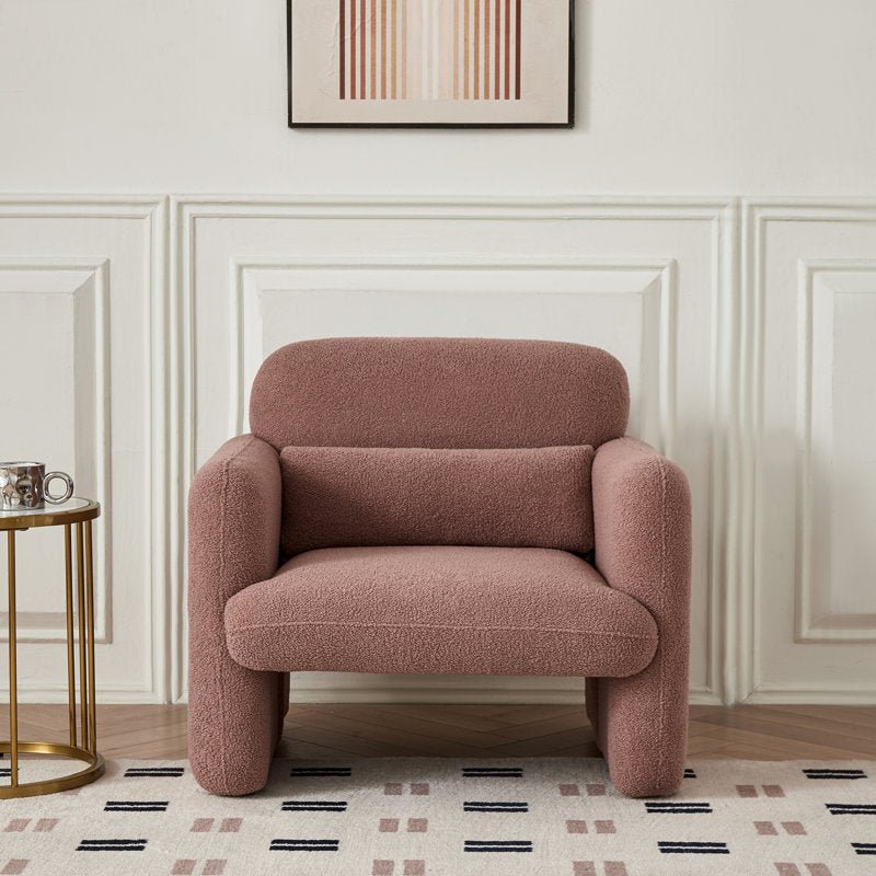 Royal | Modern Armchair - Bouclé Fabric - Green Foam - Swedish Wood - 85x90x85cm Chairs| Royal Furniture