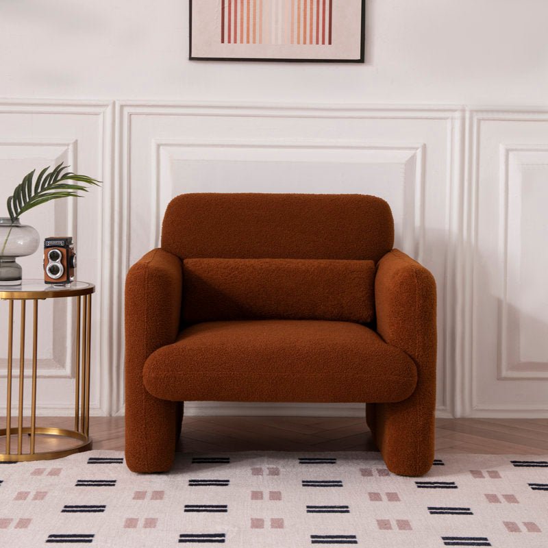 Royal | Modern Armchair - Bouclé Fabric - Green Foam - Swedish Wood - 85x90x85cm Chairs| Royal Furniture