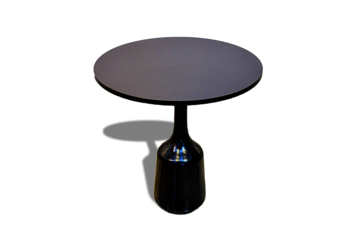 Royal | Modern Black Wooden Side Table – Round 60×60 cm Design Accent & End Tables| Royal Furniture