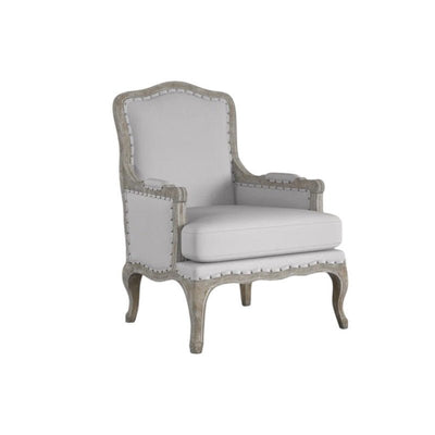 Royal | Modern Curve Armchair with Linen Upholstery – 81×73×96 cm - Al Rugaib Furniture
