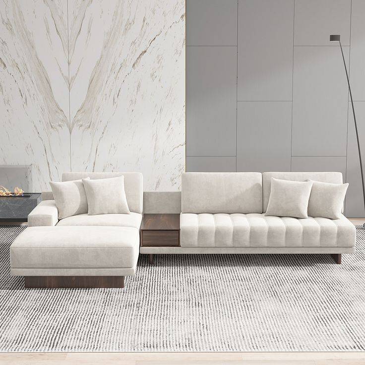 Royal | Modern L-Shaped Sofa with Soft Chanel Upholstery – 300×150 cm Sectionals| Royal Furniture