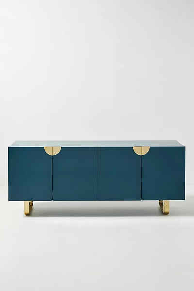 Royal | Modern Wood Buffet Table – Sky Blue – 200×85×40 cm - Al Rugaib Furniture