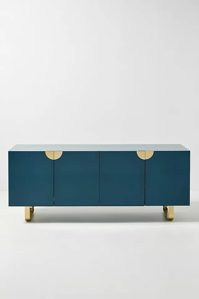 Royal | Modern Wood Buffet Table – Sky Blue – 200×85×40 cm - Al Rugaib Furniture