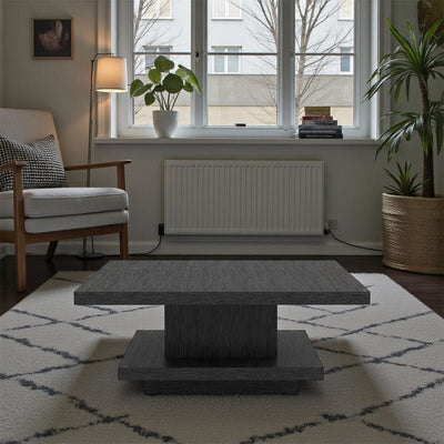 Royal | Oak Wood Center Table – 57×57×42 cm - Al Rugaib Furniture