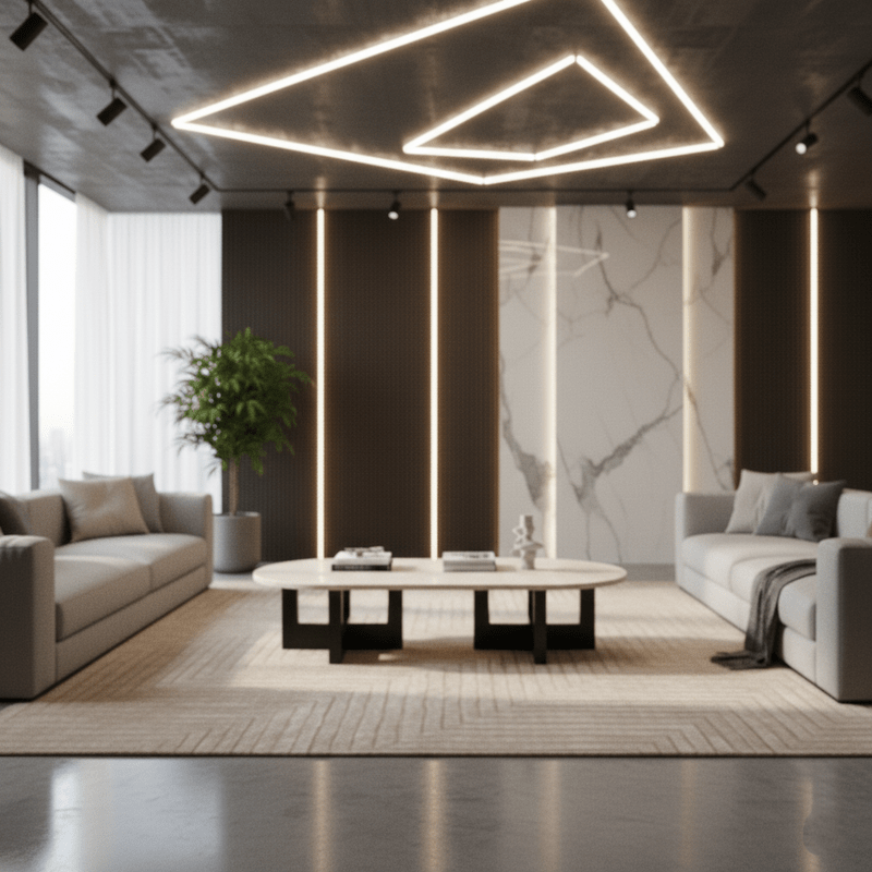 Royal | Omani Marble Coffee Table – Beige Top with Brown Base (130×70×45 cm) - Al Rugaib Furniture