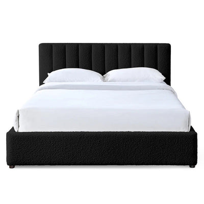 Royal | Swedish Wood Bouclé Regal Essence Bed in Black - Al Rugaib Furniture