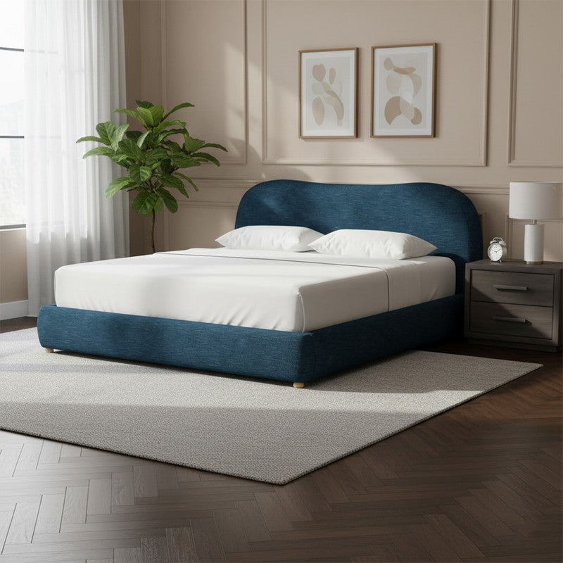 Royal | Swedish Wood Chanel Cloud Nine Bed in Blue Beds| Royal Furniture