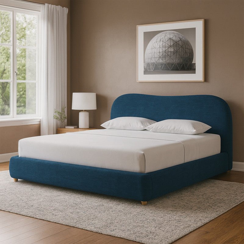 Royal | Swedish Wood Chanel Cloud Nine Bed in Blue Beds| Royal Furniture