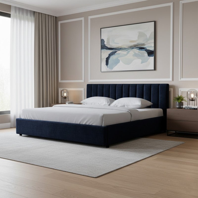 Royal | Swedish Wood Chanel Cosmo Comfort Bed in Blue Beds| Royal Furniture