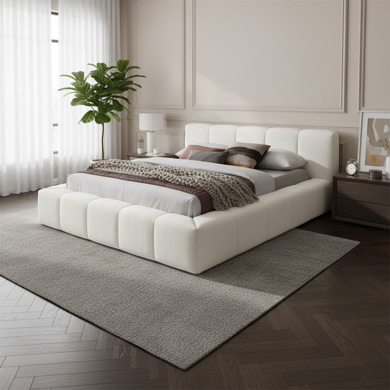 Royal | Swedish Wood Chanel Luxe Harmony Bed in Off White - Al Rugaib Furniture