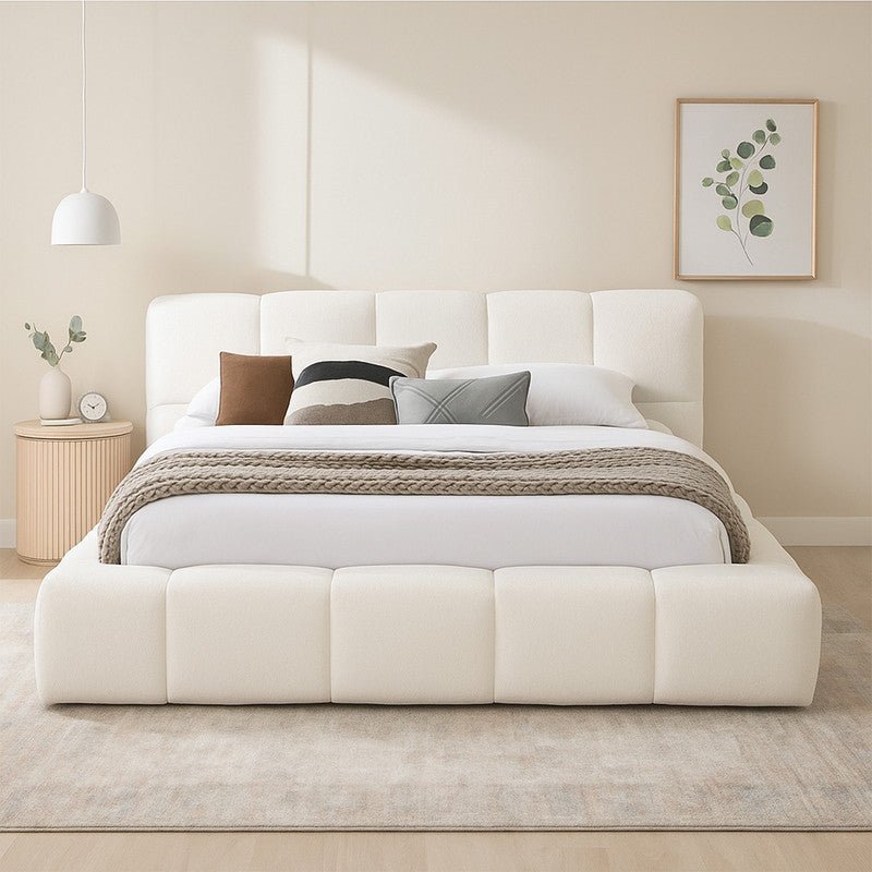 Royal | Swedish Wood Chanel Luxe Harmony Bed in Off White - Al Rugaib Furniture