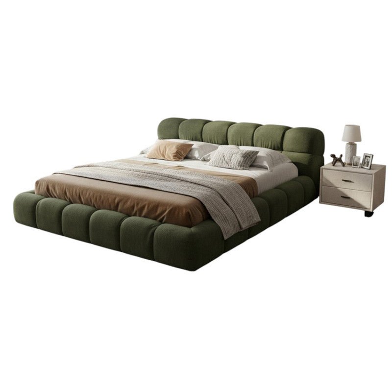 Royal | Swedish Wood Chanel Modern Bed in Olive Green Beds| Royal Furniture