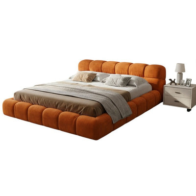 Royal | Swedish Wood Chanel Modern Bed in Orange - Al Rugaib Furniture