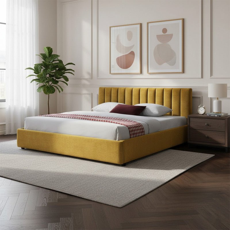 Royal | Swedish Wood Chanel Pure Haven Bed in Camel - Al Rugaib Furniture