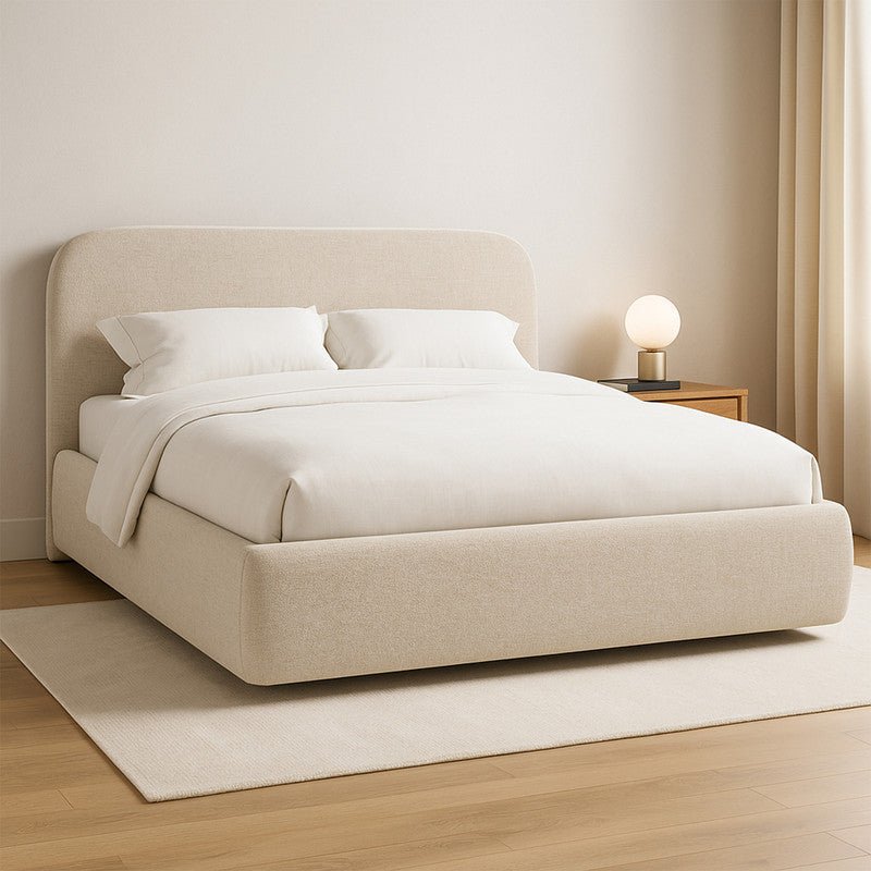 Royal | Swedish Wood Linen Cozy Cloud Bed in Gray - Al Rugaib Furniture