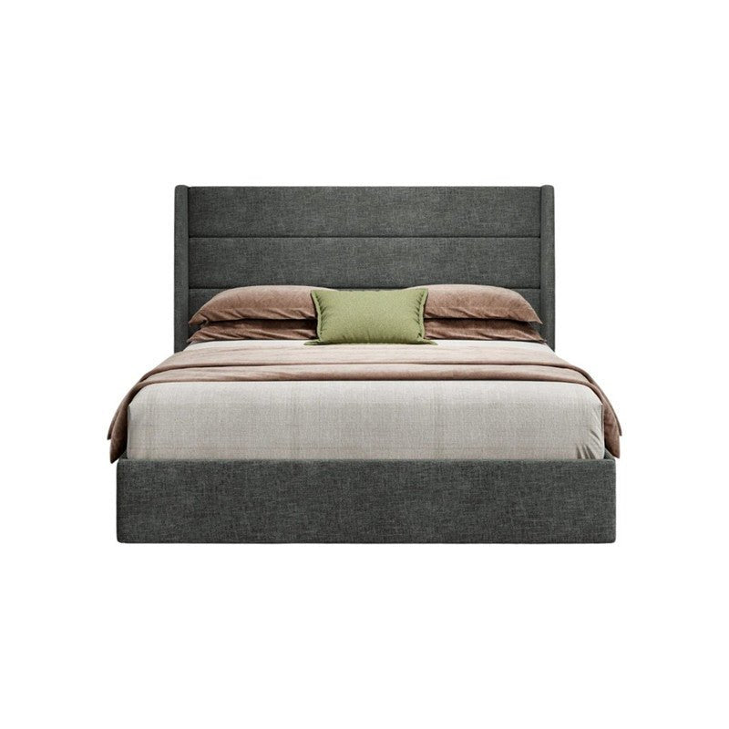 Royal | Swedish Wood Linen Sapphire Sleep Bed in Dark Gray Beds| Royal Furniture