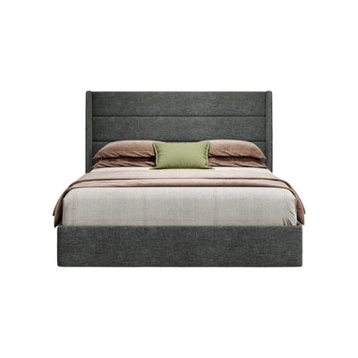 Royal | Swedish Wood Linen Sapphire Sleep Bed in Dark Gray - Al Rugaib Furniture