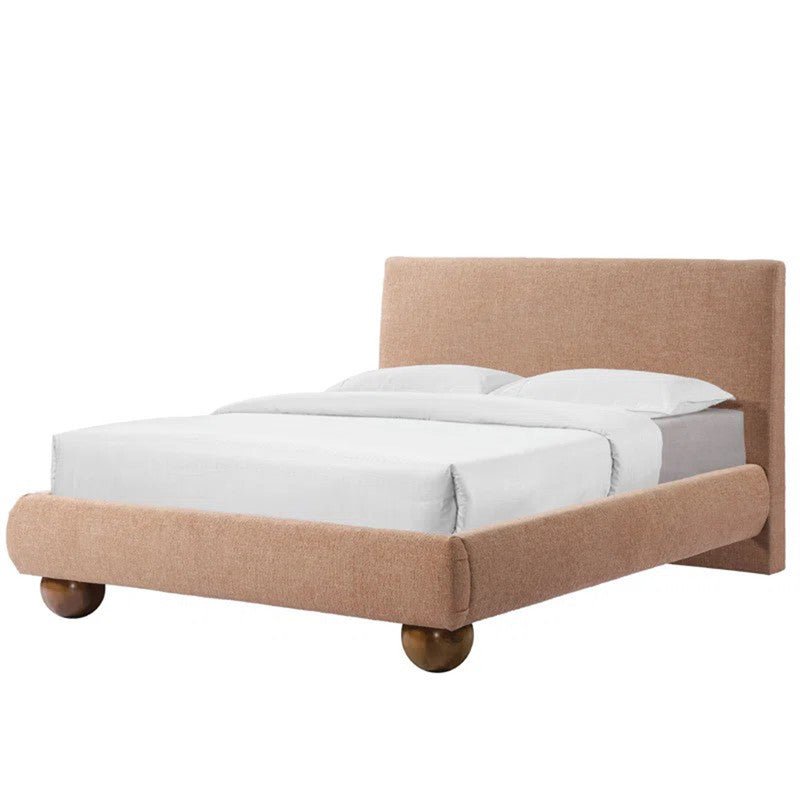 Royal | Swedish Wood Linen Sassari Bed in Red Beds| Royal Furniture