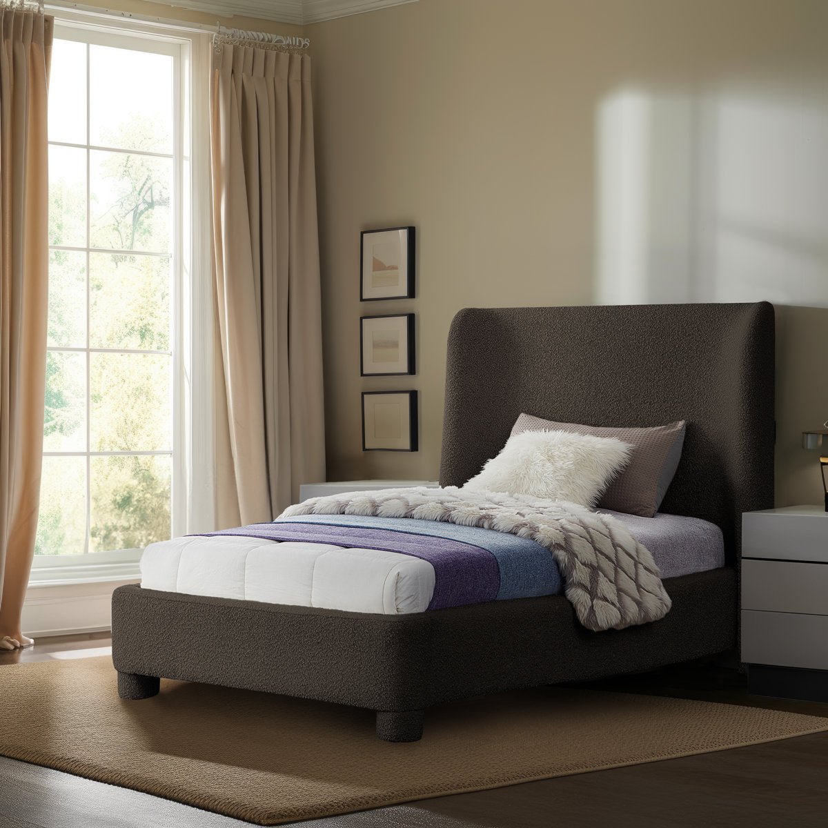 Royal | Twin Bed with Upholstery Beds| Royal Furniture