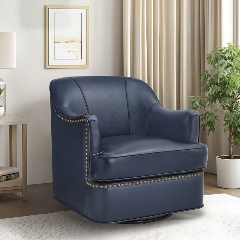 Royal | Urban Relax Lounge Chair with Premium Brown Leather Upholstery – 80×71×81 cm - Al Rugaib Furniture