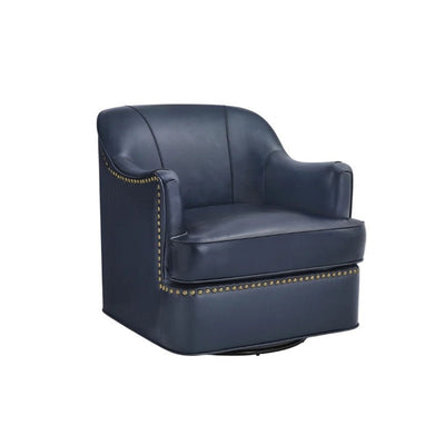 Royal | Urban Relax Lounge Chair with Premium Brown Leather Upholstery – 80×71×81 cm - Al Rugaib Furniture