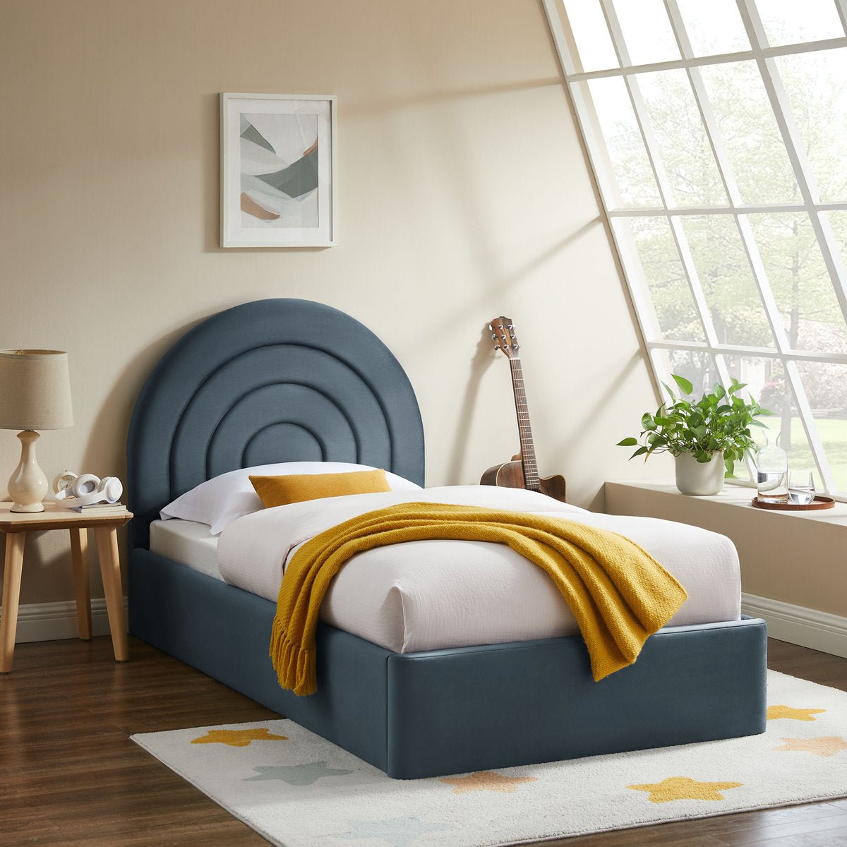Royal | Velura Velvet Single Bed Beds| Royal Furniture