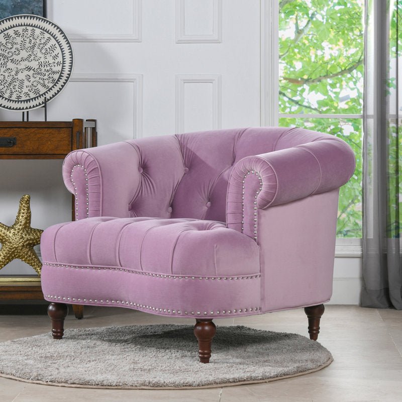 Royal | Velvet Veil Lounge Chair Velvet & Swedish Wood - 85×85×83 cm Chairs| Royal Furniture