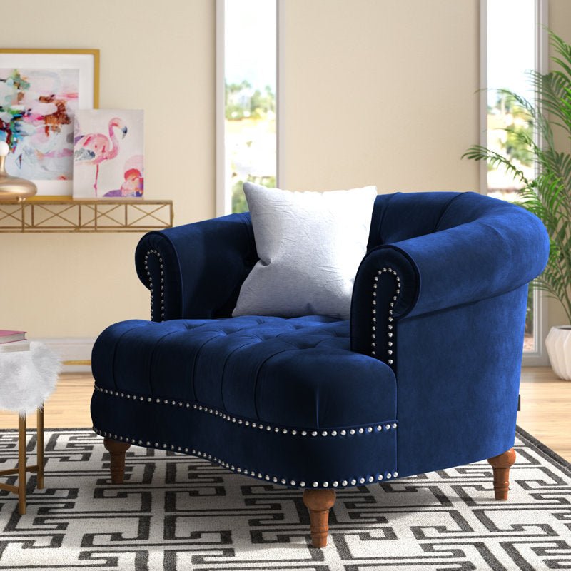 Royal | Velvet Veil Lounge Chair Velvet & Swedish Wood - 85×85×83 cm Chairs| Royal Furniture