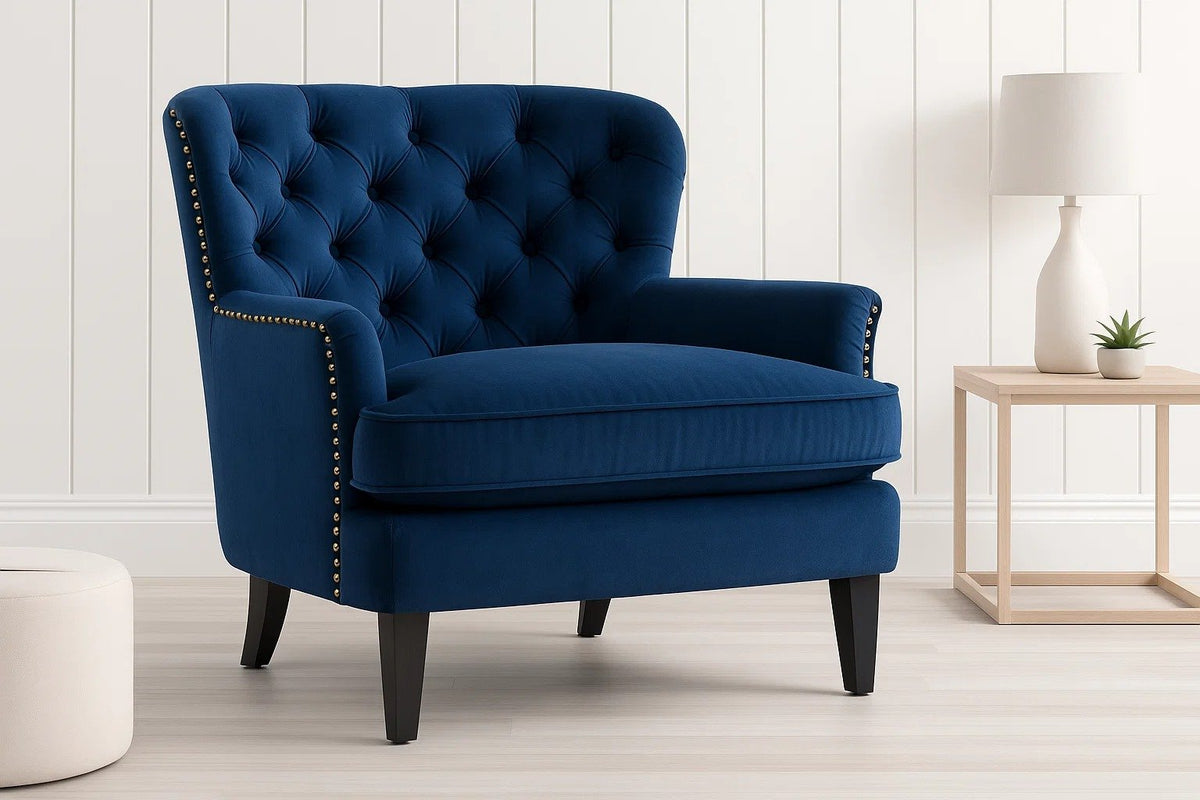 Royal | VelvetVeil Arm Chair with Premium Velvet Upholstery – 90×85×85 cm Chairs| Royal Furniture
