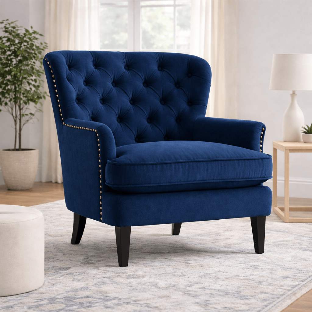 Royal | VelvetVeil Arm Chair with Premium Velvet Upholstery – 90×85×85 cm Chairs| Royal Furniture