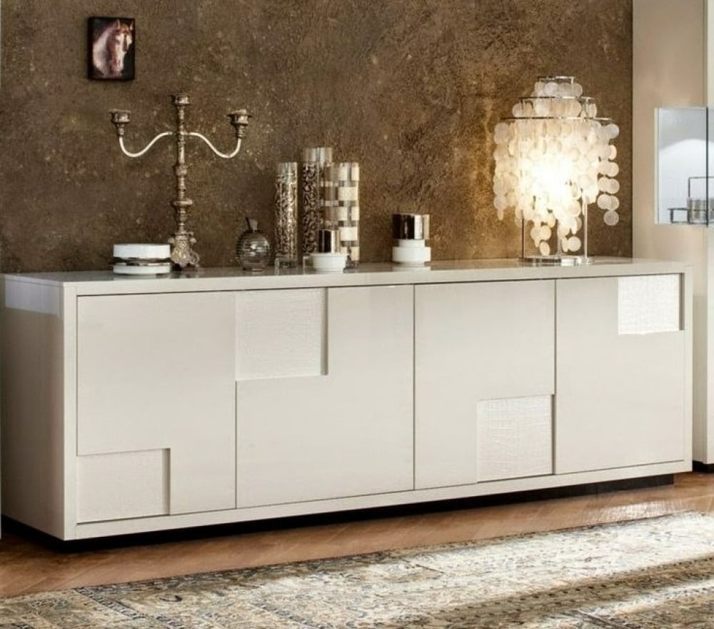 Royal | White Wooden Buffet Table – 200×85×50 cm Buffets| Royal Furniture